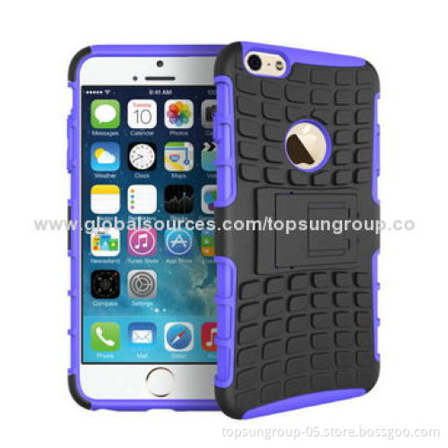 2-in-1 Armor Cases for iPhone 6 with Stent